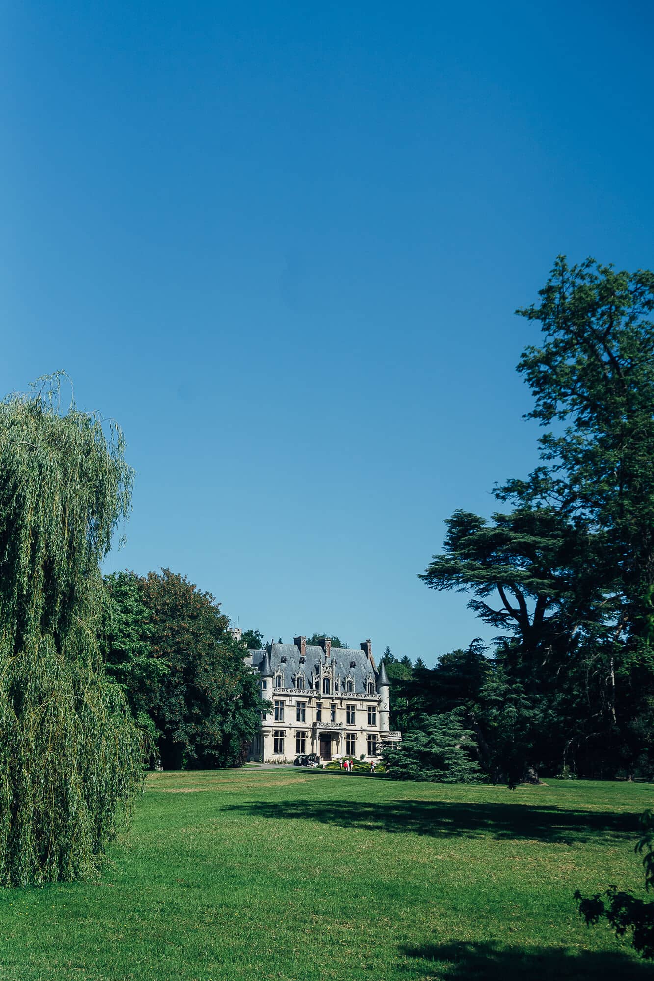 Le château vu depuis le parc