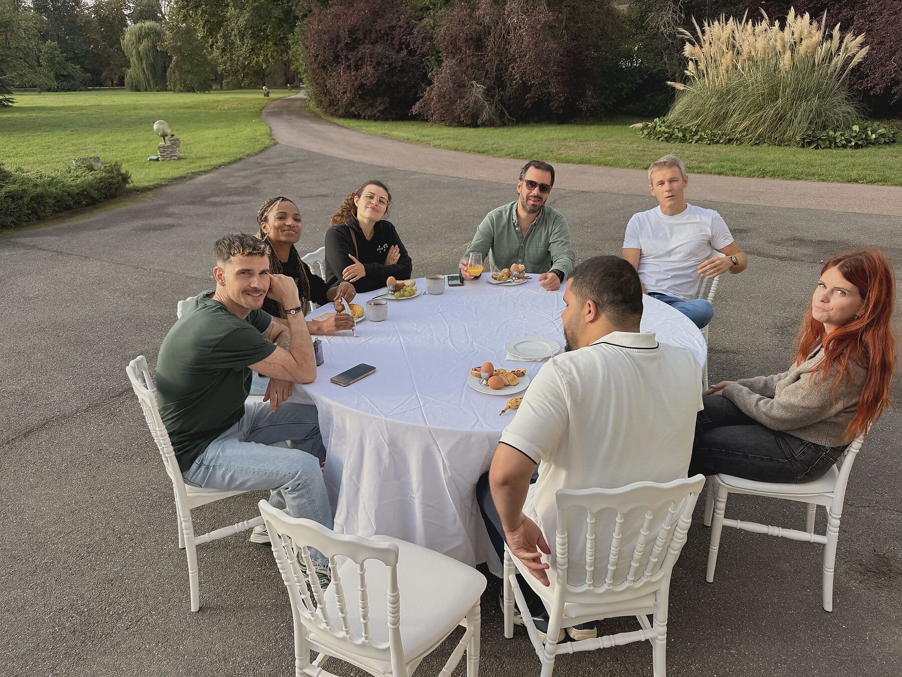 Déjeuner en terrasse